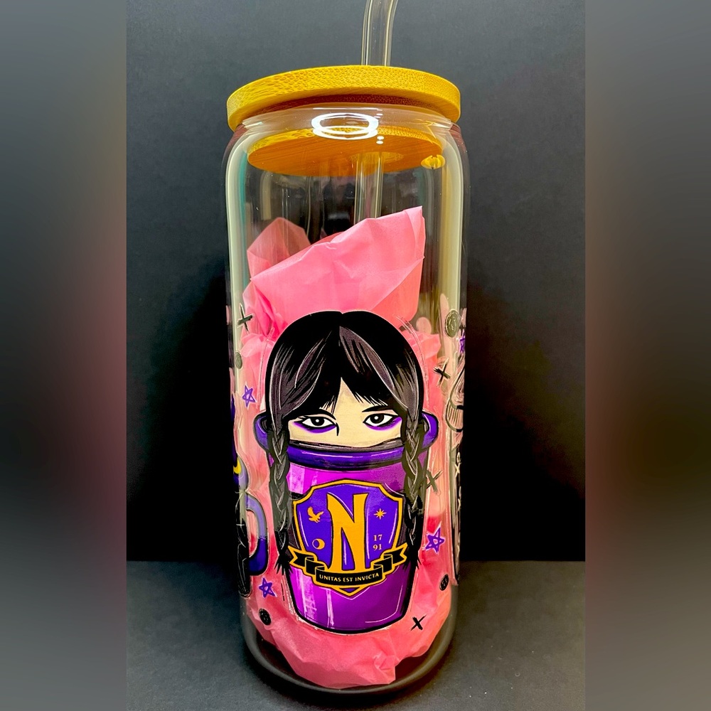 Wednesday glass cup